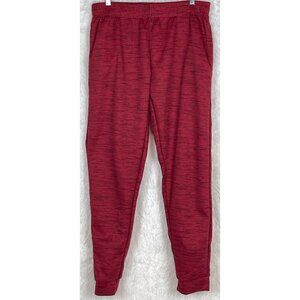 NWOT Ultra Performance Men's Jogger Pants Red with Black Elastic Waist Pockets